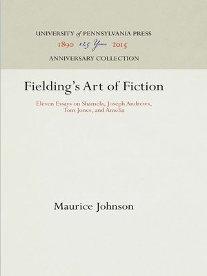 cover image of Fielding's Art of Fiction
